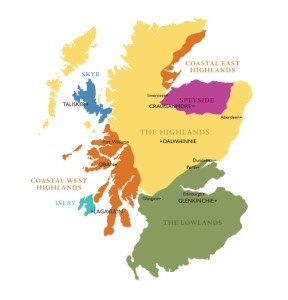 mapa de escocia