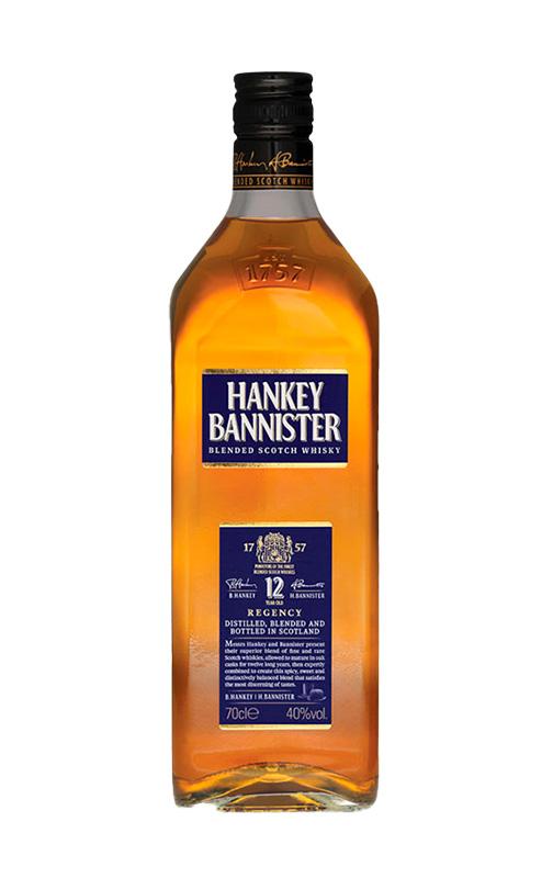 HANKEY BANNISTER WHISKY BLENDED S. 12 AÑOS 70CL 40%
