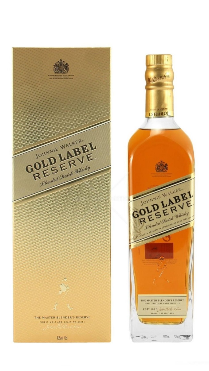 JHONNIE WALKER WHISKY GOLD 70CL