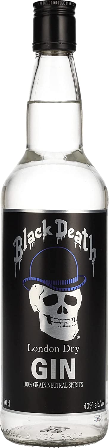 BLACK DEATH LONDON DRY GIN 70 CL